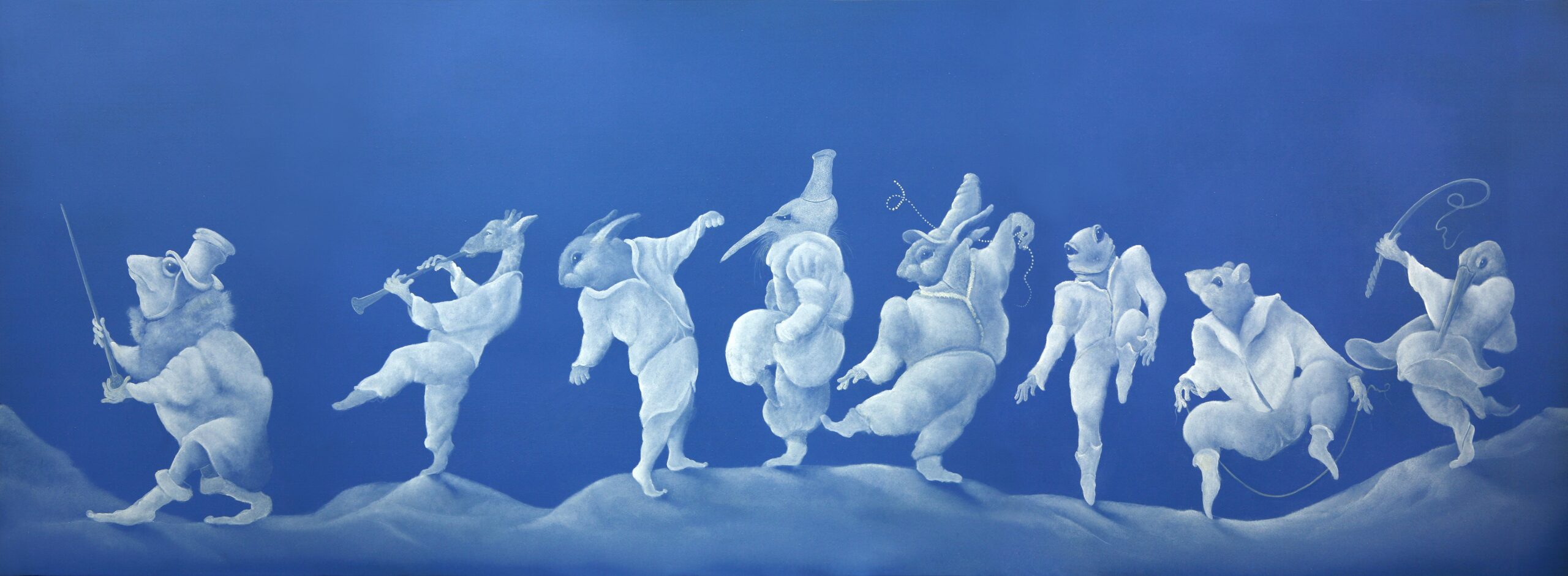 Het witte Ballet - schilderij - Eugene Peters
